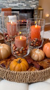 14M views · 134K reactions | Pretty decor styling idea that is so easy to incorporate into your fall decorating!  #falldecor #fallvibes #falldecorating #autumnvibes #autumnaesthetic | The Magnolia Mercantile | Facebook