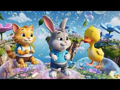 Gray Rabbit’s Amazing 3D Adventures 🐰🦆🐱 | Funny & Magical Cartoon for Kids
