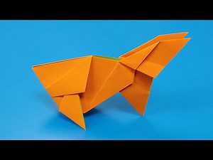 How to fold a goldfish out of colored paper (origami) / Mr. Square / Origami goldfish