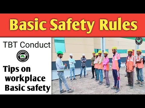 Basic safety rules|| Workplace safety || Toolbox talk meeting|| TBT