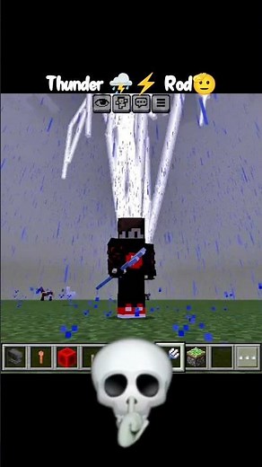 how to make a lightning thunder rod in Minecraft 😱#minecraft #shortsfeed#viral #m_d_g