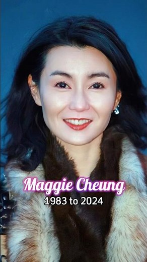 Maggie Cheung evolution from 1983 to 2024