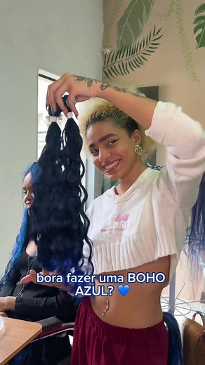 Tranças Box Braids Azuis - Tutorial Completo e Resultado Final!