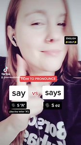 5.2K views · 334 reactions | HOW TO PRONOUNCE "SAY" vs "SAYS" in...
