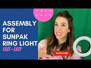 Sunpak Essentials Vlogger Ring Light Kit- Assembly Instructions for Quick Setup (AMAZON FINDS)