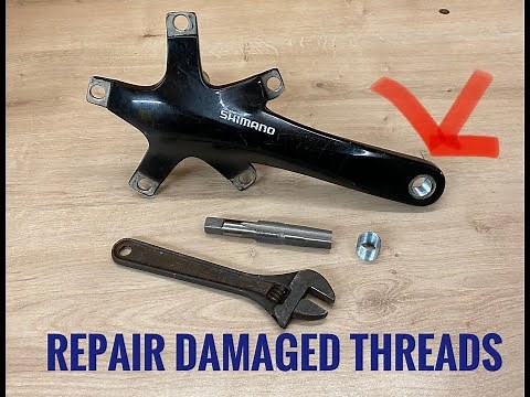 bike crank thread repair