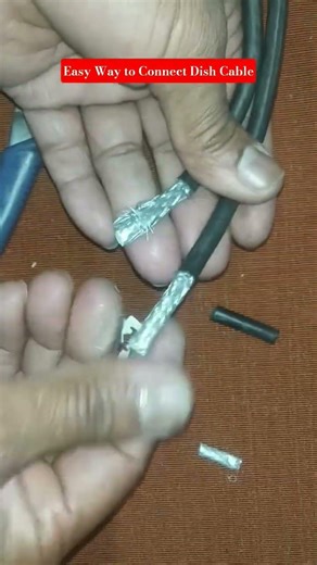 Easy Way to Connect Dish Cable