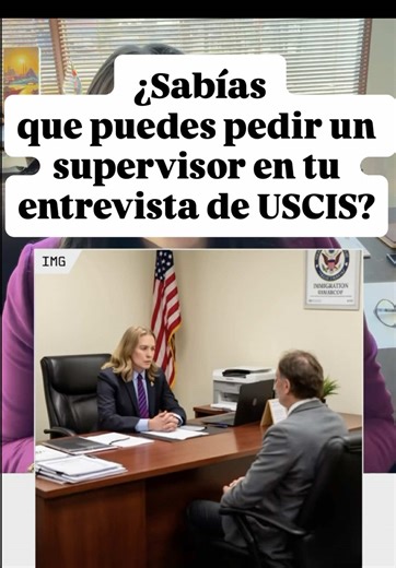 Conoce tus derechos en una entrevista de USCIS: Puedes pedir un supervisor o reprogramar Te hablamos sobre un derecho poco conocido durante las entrevistas de inmigración: si las cosas no van bien con el oficial de USCIS, puedes solicitar hablar con su supervisor o pedir que reprogramen tu entrevista para regresar con un abogado. Explicamos cómo puedes intentar ir solo a tu cita, y si identificas problemas, tienes la opción de reprogramar y volver con asistencia legal. Te invitamos a llamarnos p