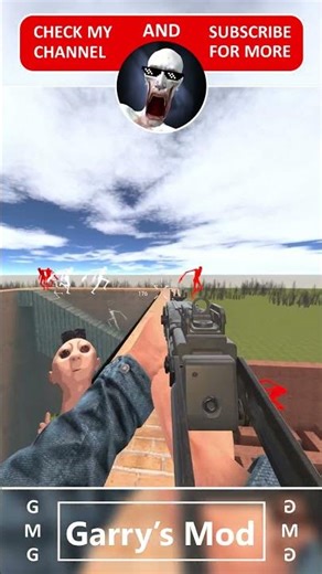 Hamood & SCP 096 chasing me #shorts #sandbox #usa #gmod