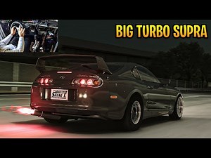 1500HP Big Turbo Toyota Supra - Assetto Corsa | Thurstmaster T818