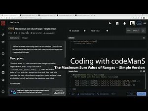 Codewars 6 kyu The Maximum Sum Value of Ranges -- Simple Version Javascript