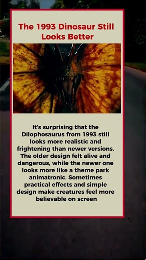 Why the 1993 Jurassic Park Dinosaurs Still Look Better Today
