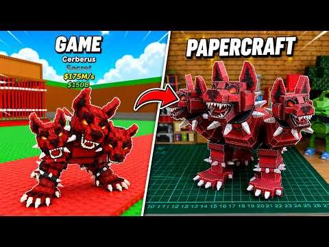Making Cerberus Paper Craft | Roblox | Steal a Brainrot | Tutorial | DIY | Ideas | Handmade | Toy