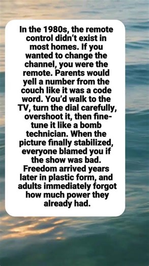 In the 1980s, the remote control didn’t exist in most homes.