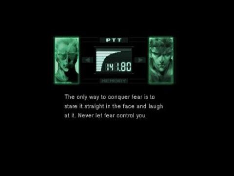 MGS1 Genuine Advice for Life (and War)