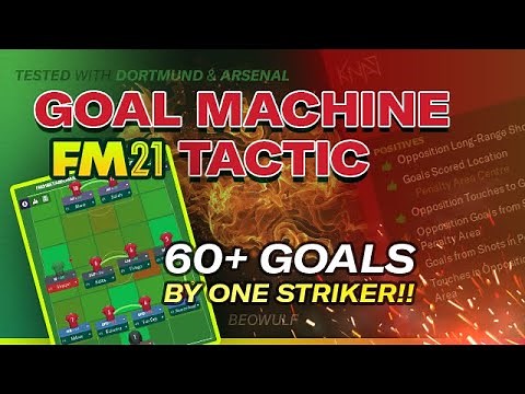 60+ Goals from one striker! Goal Machine FM 21 Tactic