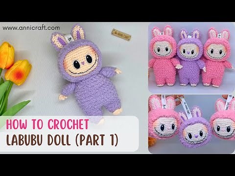 Crochet Labubu 17cm Anigurumi Doll Part 1