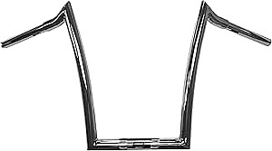 Dominator Industries 1 1/4 Inch Road Glide Meathook Ape Hanger Handlebars, 16 Inch Rise, Chrome Compatible With 2015-2023 Road Glides