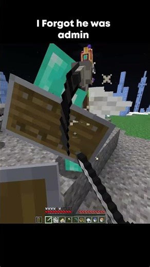 I Forgot He was admin #minecraft