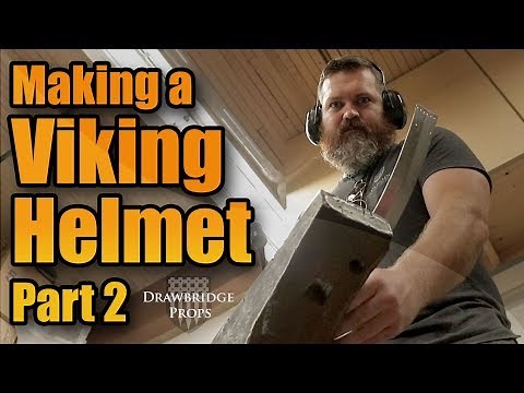 How to Make Armor: MAKING A FULL STEEL VIKING HELMET - Part 2