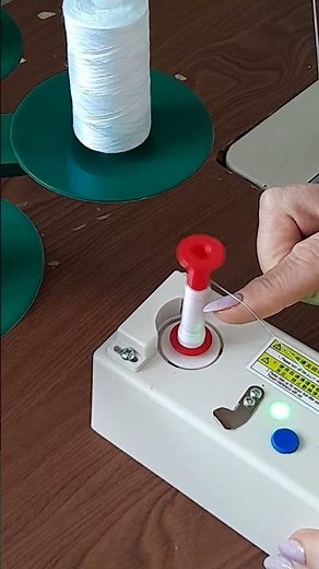 Rewind Large Bobbin of Thread #sewing
