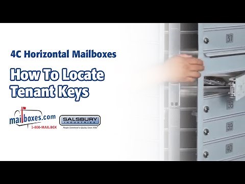 Mailboxes.com | How to Locate Tenant Keys for 4C Horizontal Mailboxes