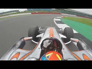 Onboard F1 Mclaren MP4-23 2008 ex Hamilton - Silverstone Exhibition Lap Vaxiviere