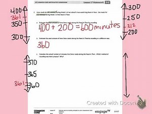 Engage NY Third grade Module 2 Lesson 17 back