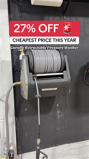 Best Price on Guraffe Retractable Pressure Washer Today