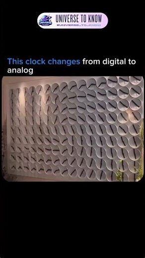 This Clock Morphs From Digital to Analog! #shorts #science