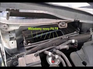 Wymiana Filtra pyłkowego-kabinowego Ford Focus MK1 Replacement of air filter