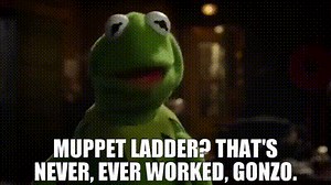 Muppet Ladder? That's never, ever worked, Gonzo.