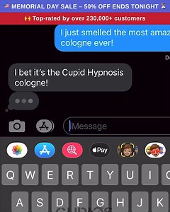 901 reactions · 13 shares |  Our BIGGEST sale of the year is now live! Get 50% OFF + free shipping today! "Best decision ever. More than a cologne – this stuff is magic. The attention I get is unreal." – Tom R. ⭐⭐⭐⭐⭐  https://try.cupids.com/products/hypnosis | Try Cupids | Facebook