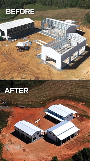 From dirt to done — Carolina’s way. Every build starts the same, a patch of dirt and a vision. From the first frame going up to that final screw, our team puts heart and hard work into every step. This barndo’s more than just a building it’s a reflection of what Carolina’s all about: pride, craft, and getting the job done right #barndominium #barndo #metalbuildings #metalgarage #carolinacarports | Carolina Carports