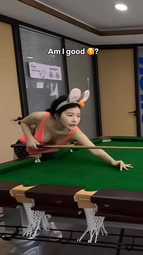 Pool Queen on Instagram: "Practicing my shots 🥰😌 #yourpoolqueen"