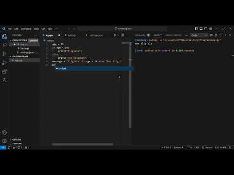PRES3 TERNARY OPERATOR - PYTHON CONTROL STRUCTURES