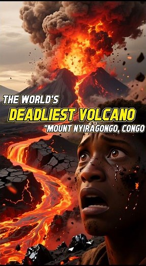 “World’s Fastest Lava — Congo Ka Death Volcano!”| #world #volcano #earth #shorts