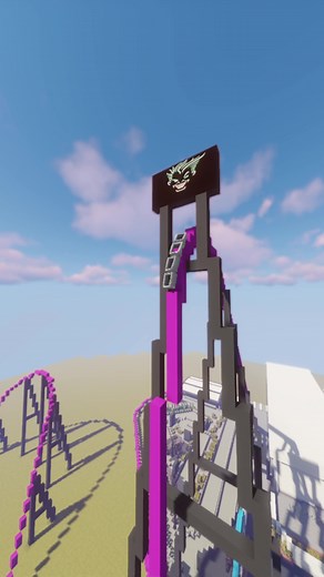 The Joker Ride From Movie World @movieworldaus #minecraft #movieworld #minecraftrollercoaster #minecraftthemepark #themepark #rollercoaster