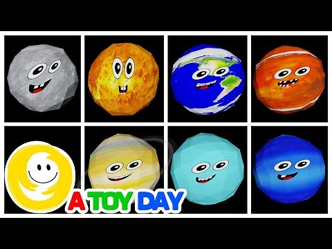 Learn Planets COMPILATION for BABY 🪐🌎🔭☄️⭐ | Mercury Venus Earth Mars Jupiter Saturn Uranus Neptune