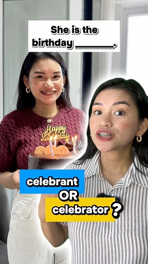 Is it really “celebrant” OR “celebrator”? 🤔 #learnenglish #englishvocabulary #englishera #aprenderingles #englishcourse | ENGLISHERA
