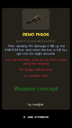 The demo phlog (for the 3rd time) demoman weapon concept #tf2 #teamfortress2