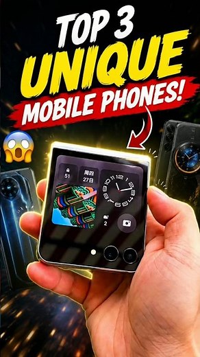 Top 3 Mobile Phones You Won't Believe Exist! 📱😱#UniquePhones