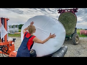 Wrapping Bales for Silage!