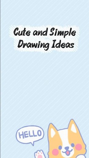 Easy drawing ideas for beginners | Cute Drawing ideas | Aesthetic drawing ideas #art #drawingideas