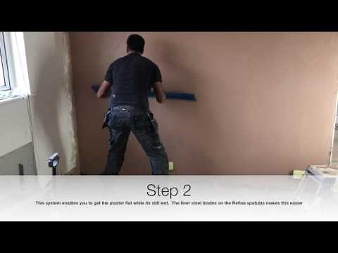 Plastering - Skimming, one coat sponge