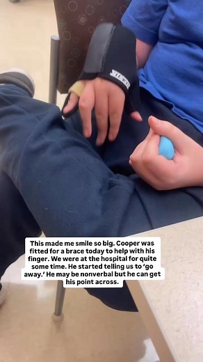 345K views · 3.8K reactions | Nonverbal doesn’t mean noncommunicative. Cooper managed to tell us to ‘go away’ after a long medical appointment. Made me smile. #nonverbal autism | Finding Cooper's Voice | Facebook