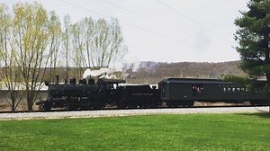 54 reactions | A side shot of Everett Railroad 2-6-0 #11 as it heads past Monastery Rd. with the 1 pm “Steam Into The Cove” trip on Saturday, April 21, 2018. #steamintothecove #everettrailroad #hollidaysburg #altoona #pennsylvania #steam #locomotive #steamlocomotive #train #trains_worldwide #railroad #railway #railfan #choochoo | Big Jim Video Productions | Facebook