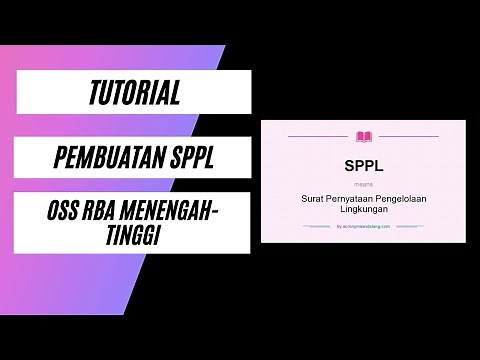 Cara Pembuatan SPPL Online Untuk NIB OSS RBA Menengah-Menengah Tinggi (Tekstil, Apotik,Kontruksi)