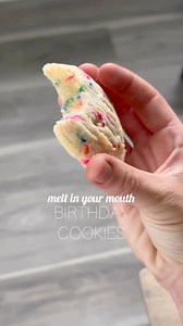 Birthday cake flavor x soft pillowy cookies = the best celebratory treat! Dotted with sprinkles, birthday cookies are the new birthday cake.🎉🤤 Perfect for any celebration, these birthday cake cookies are festive, fun, and delicious! I love making these quick treats for everything from parties to simple gatherings at the park. Recipe link in comments! Shop my cake batter flavoring on Amazon or my blog shop!✨#cookies #sprinkle #sprinklecookies #cookies #celebrate #party #birthday #birthdayparty 