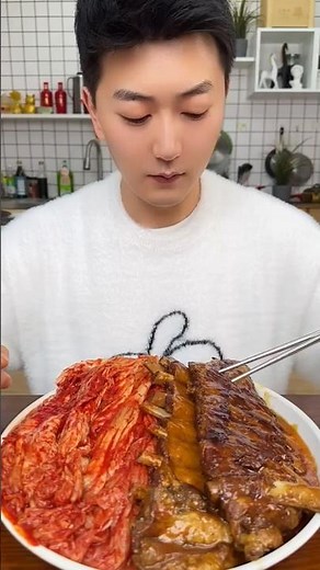 Korean Food Mukbang Challenge | Eat With Me #foodshorts #shortsvideo #KoreanFood